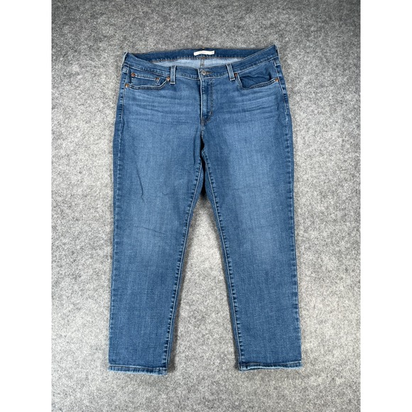Levi's Denim - Levis Jeans Women's 33 Boyfriend Medium Blue Stretch Denim Jeans
